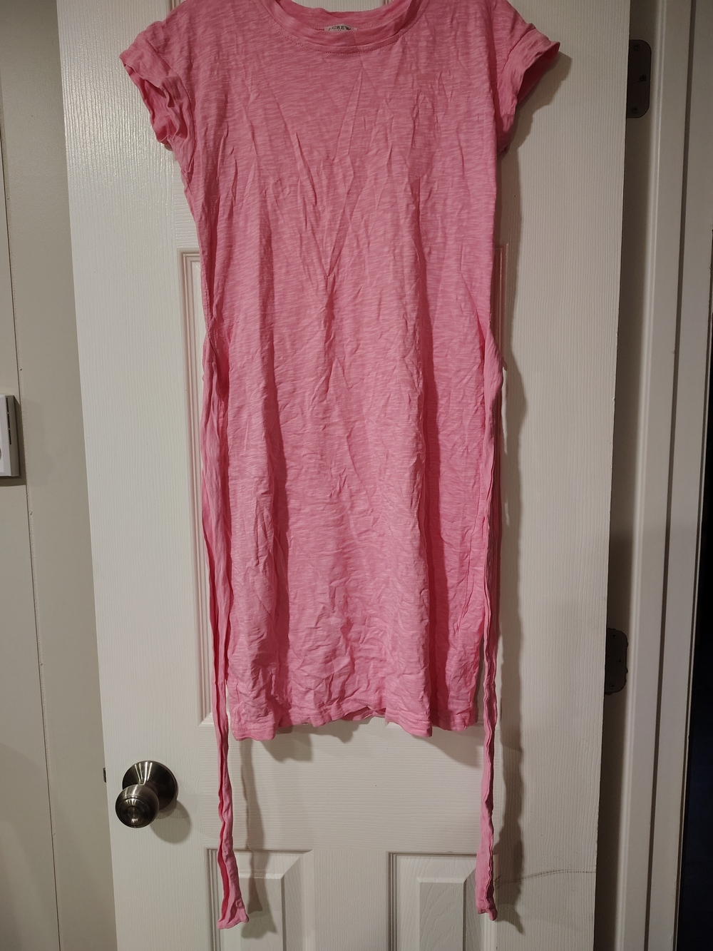 J. Crew Women's Pink Short Sleeve Tunic Dress